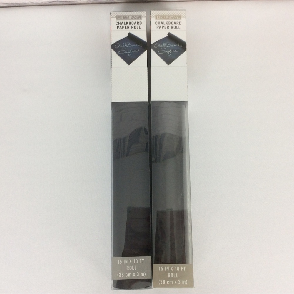 K &Company 4 Chalkboard Paper Rolls Black 15”x10’ - Picture 5 of 5